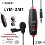 LENSGO LYM-DM1 2 in 1 Omni-directional Lavalier Video Interview Condenser Microphone with 6m Cable