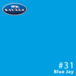 SAVAGE #31 BLUE JAY 2.72 X 11M WIDETONE SEAMLESS BACKGROUND PAPER ROLL
