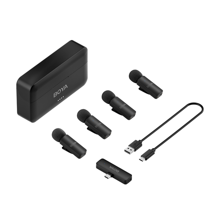 BOYA 4-Channel Mini Wireless Microphone BY-V4U - Image 1