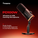 Maono Wireless & USB Dynamic Microphone PD100W - Image 2