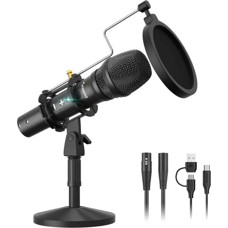 89oupdfa MAONO USB/XLR Podcast Dynamic Microphone HD300 - Image 1