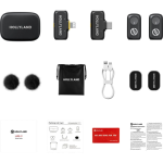 Hollyland LARK A1 Combo – Dual Wireless Lavalier Microphone System - Image 2